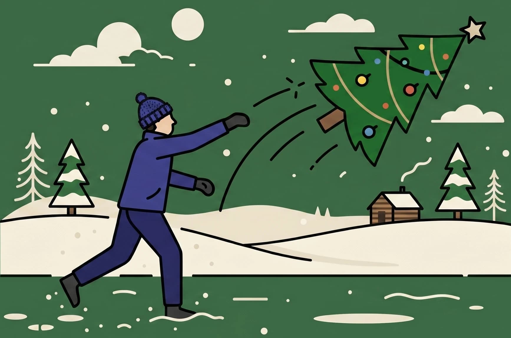 Lancer de sapin